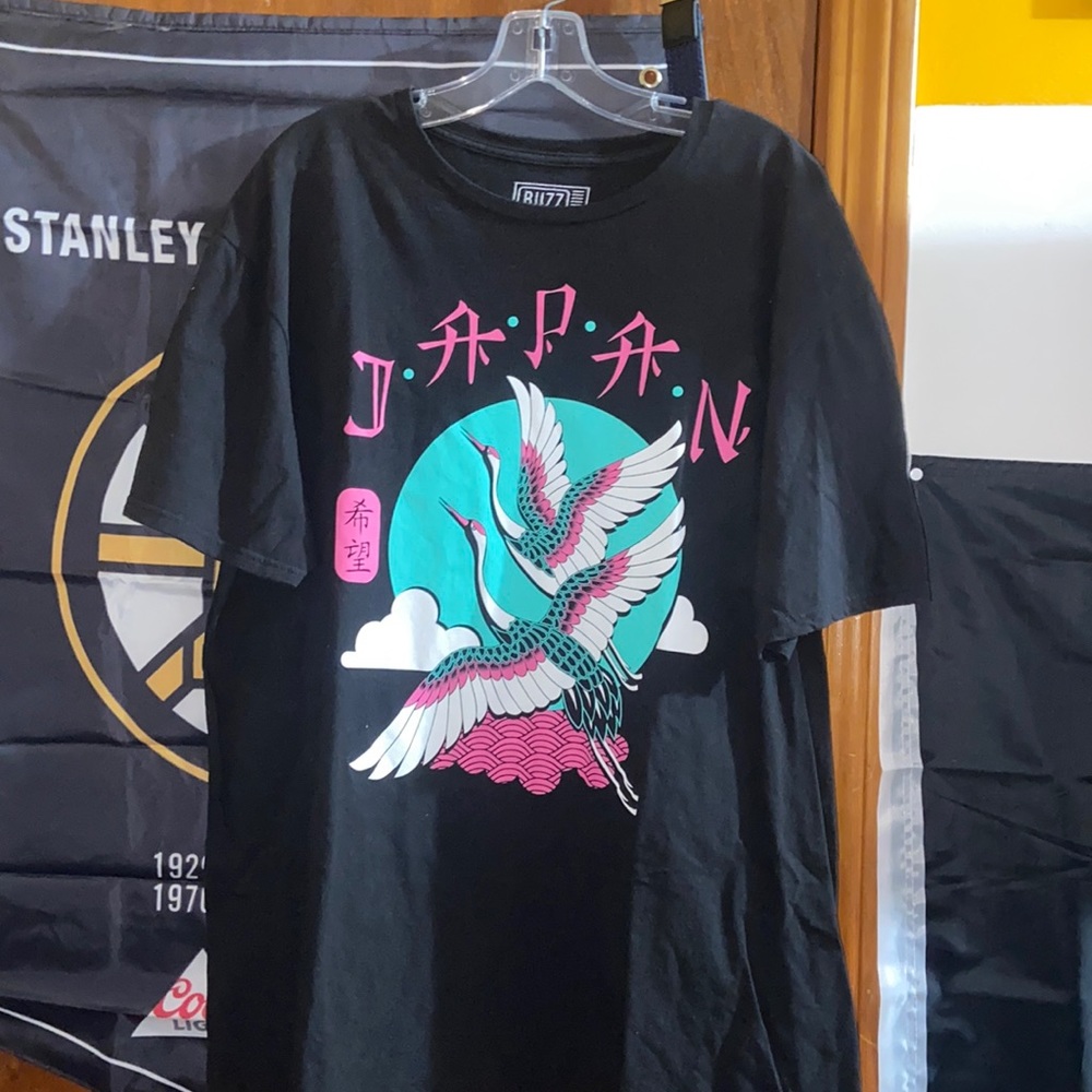 Black Japan tshirt , brand is BUZZ, size XL